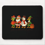Funny Santa Goose Snowman Just A Christmas Goose X Mouse Pad<br><div class="desc">Funny Santa Goose Snowman Just A Christmas Goose Xmas Party</div>