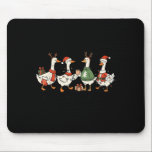 Funny Santa Goose Snowman Just A Christmas Goose X Mouse Pad<br><div class="desc">Funny Santa Goose Snowman Just A Christmas Goose Xmas Party</div>