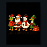 Funny Santa Goose Snowman Just A Christmas Goose X Poster<br><div class="desc">Funny Santa Goose Snowman Just A Christmas Goose Xmas Party</div>