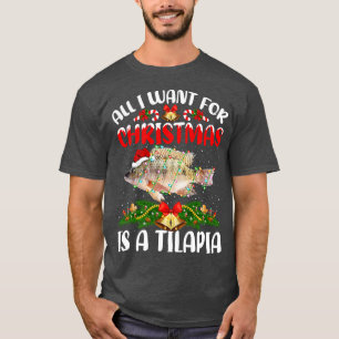 Funny Santa Hat All I Want For Christmas Is A Tila T-Shirt