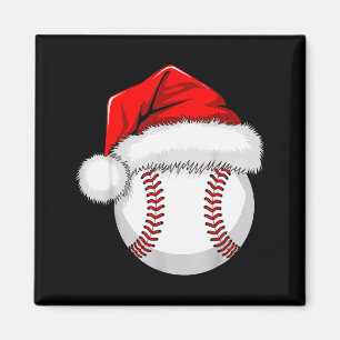 Funny Santa Hat Xmas Srt Lover Christmas Baseball Magnet