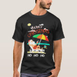 Funny Santa Hawaiian Ho Summer Gift Merry Christma T-Shirt<br><div class="desc">Funny Santa Hawaiian Ho Summer Gift Merry Christmas Costume</div>
