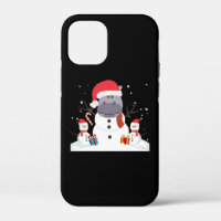 Funny Santa Hippo Christmas Snowman Xmas Gift
