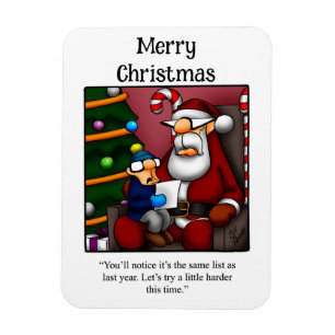Funny Santa Humour Magnet Gift