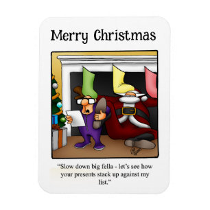 Funny Santa Humour Magnet Gift