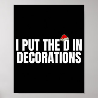 Funny Santa I Put The D In Decorations Matching Co