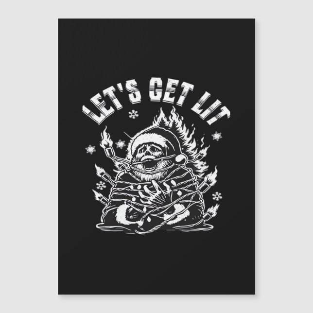 Funny Santa Let's Get Lit Classic (Front)