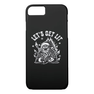 Funny Santa Let's Get Lit Classic Case-Mate iPhone Case