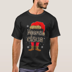 Funny Santa Nonnie Claus Christmas Matching Family T-Shirt