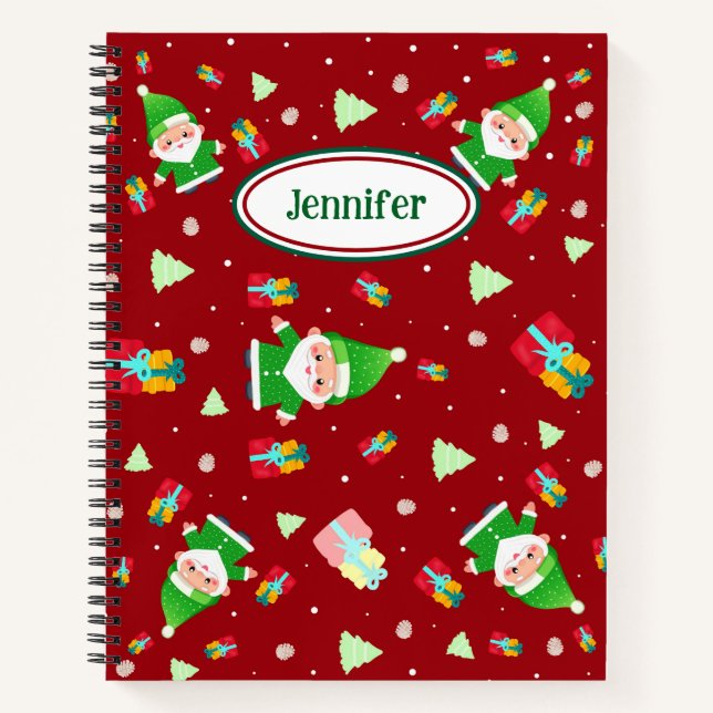 Funny Santa Notebook (Front)
