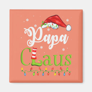 Funny Santa Papa Claus Christmas Matching Family Magnet
