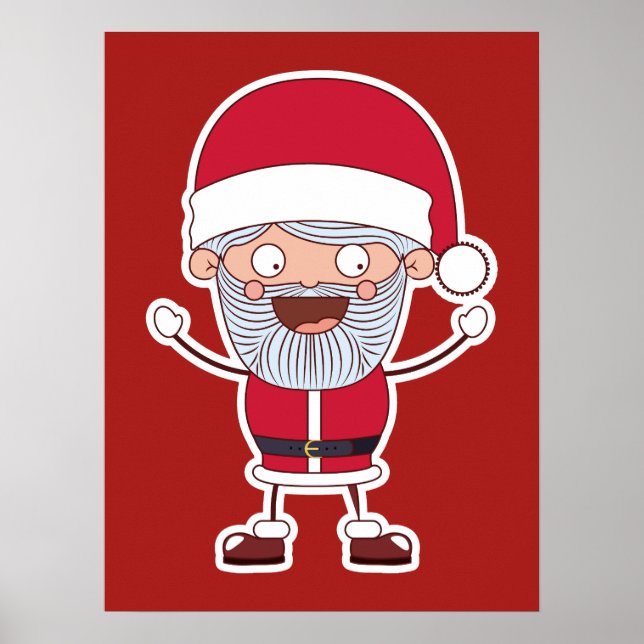 Funny Santa poster (Front)