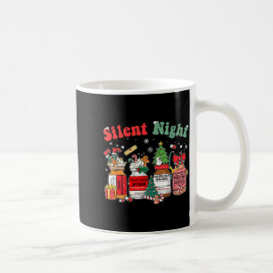 Funny Santa Profol Silent Night Icu Nurses Merry C Coffee Mug