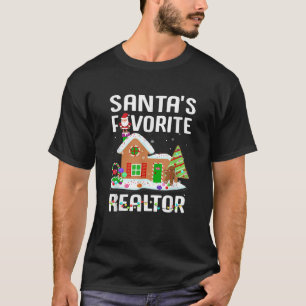 Funny Santa s Favourite Realtor Estate Agent Chris T-Shirt