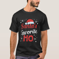 Funny Santa Santa s Favourite Ho Matching Couple C