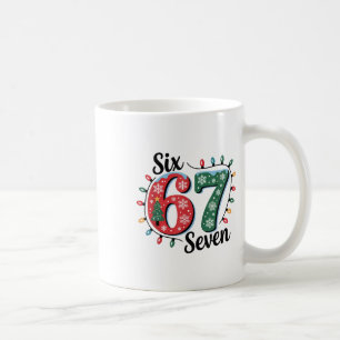Funny Santa Says Six Seven Christmas 67 Meme Xmas Coffee Mug