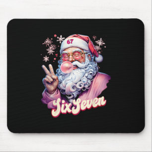 Funny Santa Says Six Seven Christmas 67 Meme Xmas  Mouse Pad