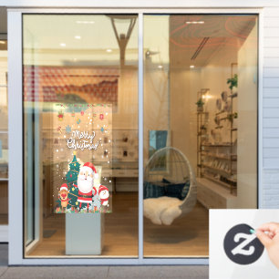 Funny Santa, Snowman, Reindeer Merry Christmas