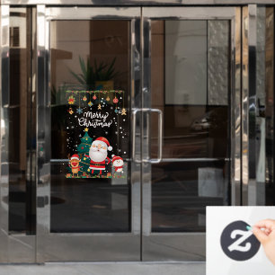 Funny Santa, Snowman, Reindeer Merry Christmas