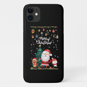 Funny Santa, Snowman, Reindeer Merry Christmas Case-Mate iPhone Case