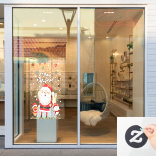 Funny Santa, Snowman, Reindeer Merry Christmas Wi