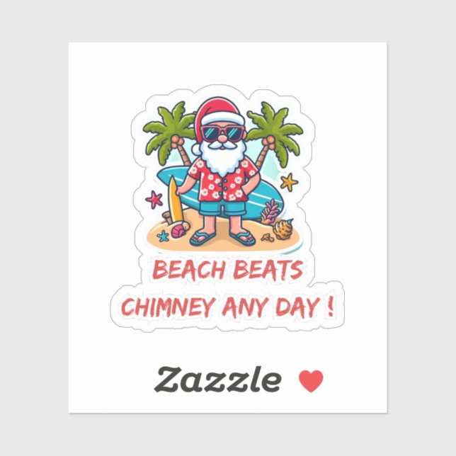 FUNNY SANTA STICKER (Sheet)