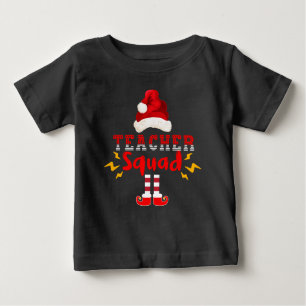 FUNNY SANTA TEACHER SQUAD - CHRISTMAS FUN BABY T-Shirt