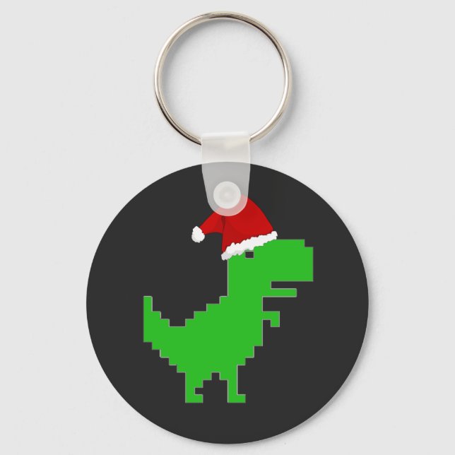 funny santa trex key ring (Front)