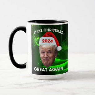 Funny Santa Trump 2024 Make Christmas Great Again Mug