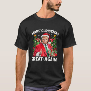 Funny Santa Trump 2025 Make Christmas Great Again T-Shirt