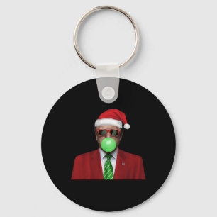Funny Santa Trump Bubble Gum Make Christmas Great Key Ring