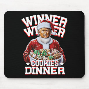 Funny Santa Trump Christmas Winner Winner Cookies  Mouse Pad