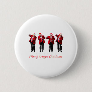 Funny Santa Trump Have Yourself A Merry Christmas 6 Cm Round Badge