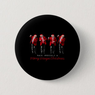 Funny Santa Trump Have Yourself A Merry Christmas 6 Cm Round Badge