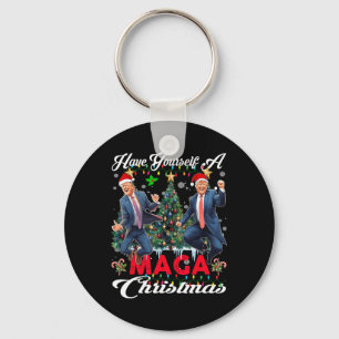 Funny Santa Trump Have Yourself A Merry Christmas  Key Ring