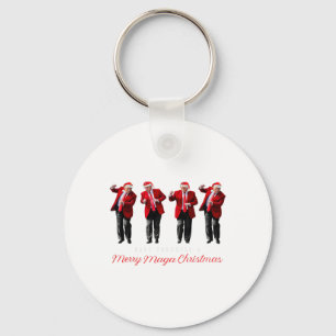 Funny Santa Trump Have Yourself A Merry Christmas Key Ring