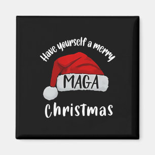 Funny Santa Trump Have Yourself A Merry Christmas Magnet