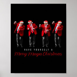 Funny Santa Trump Have Yourself A Merry Christmas  Poster