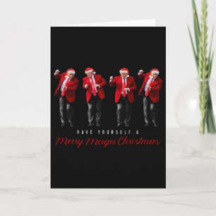 Funny Santa Trump Have Yourself A Merry Mega Chris Card