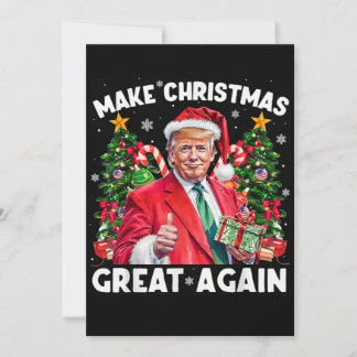 Funny Santa Trump | Make Christmas Great Again Holiday Card