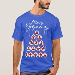 Funny Santa Yoga Poses Pun Men Women Ugly Christma T-Shirt