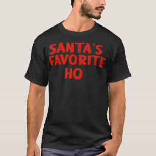 Funny Santa's Favourite Ho Couples Pajama T-Shirt