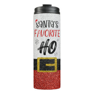 Funny Santa's Favourite Ho Thermal Tumbler