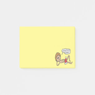 Funny Santa's Here Xmas Humor Post-it Notes