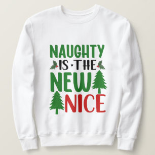 Funny Santa's list word art unisex adults Sweatshirt