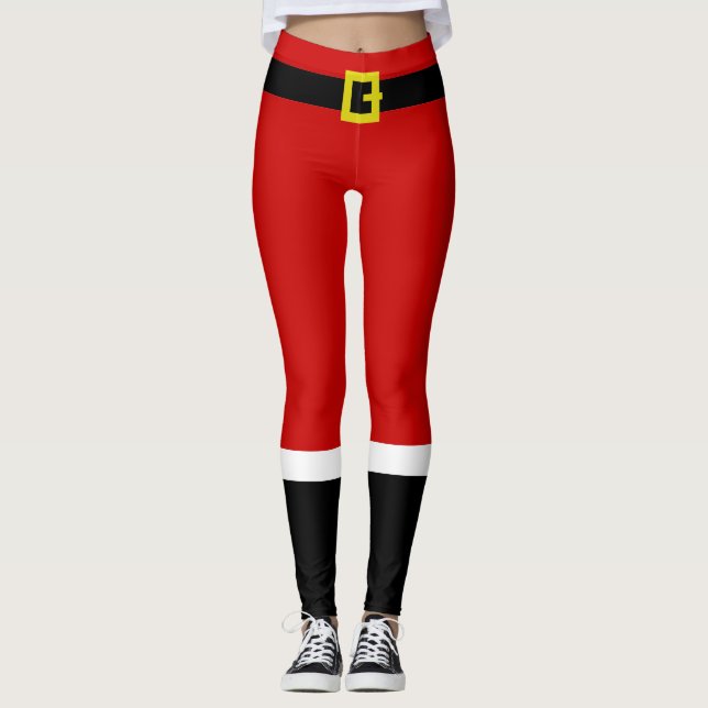 Funny Santa's Suit ~ Christmas Leggings (Front)