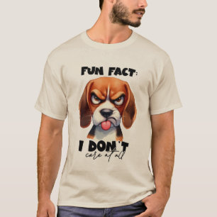 Funny sarcasm dog care word art T-Shirt