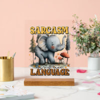 Funny sarcasm elephant word art
