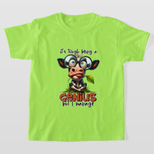 Funny sarcasm genius word art  T-Shirt