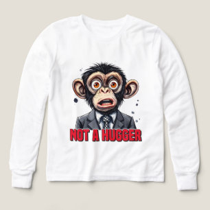 Funny sarcasm hugger monkey word art